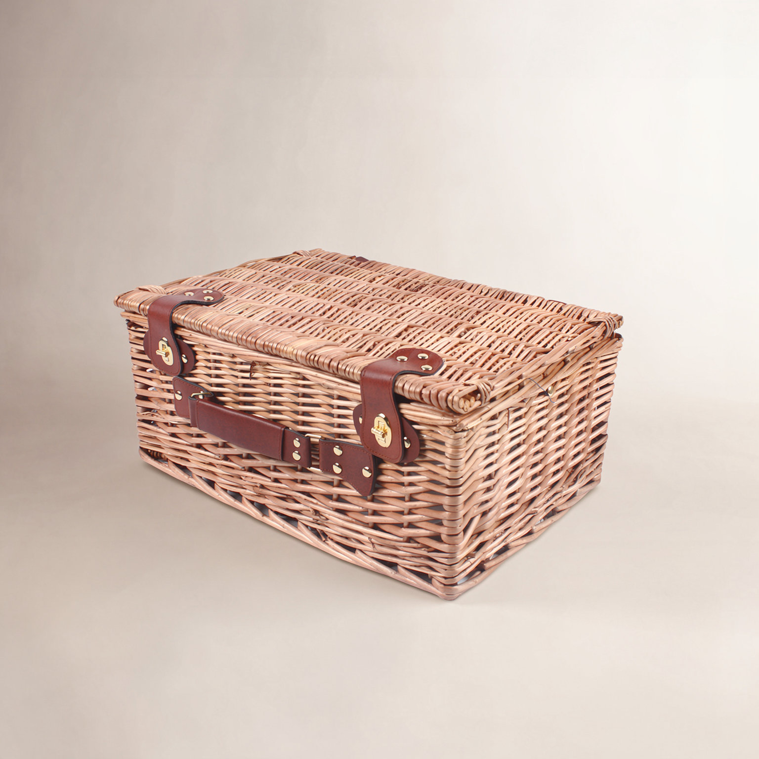 Birch Lane™ 4 person Handmade Rattan Picnic Basket & Reviews | Wayfair